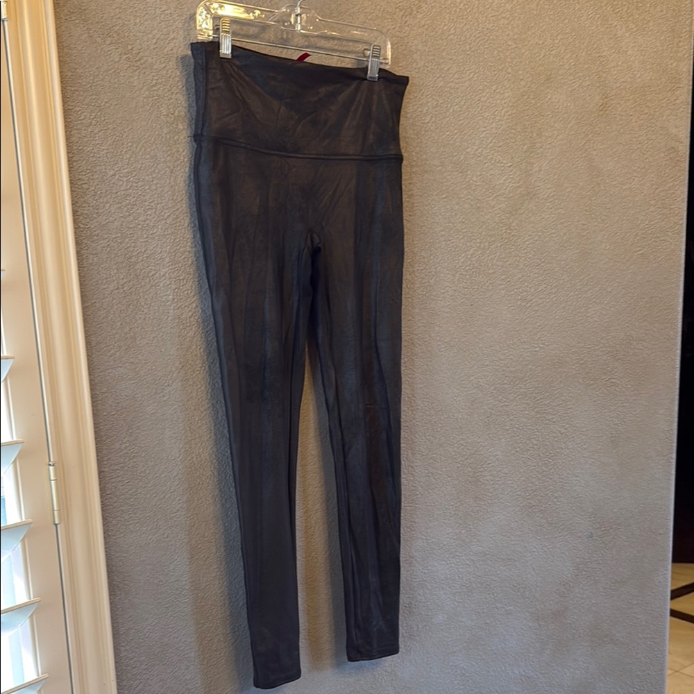 SPANX Black “Suede” Leggings